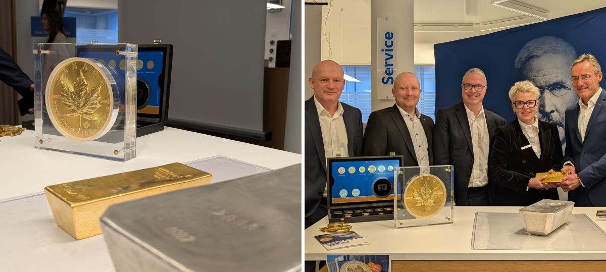 Goldbarren zum Anfassen: So fühlen sich zwei Millionen Euro in der Hand an