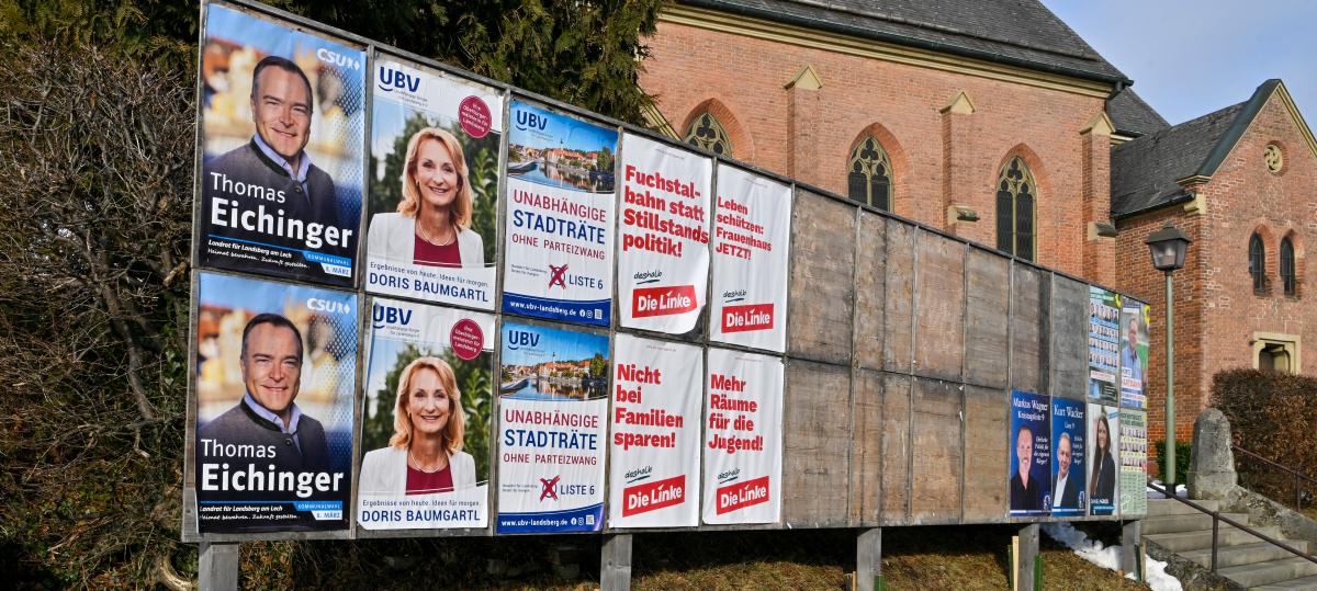 Wahlplakate im Stadtgebiet: Das sind die Regeln in Landsberg