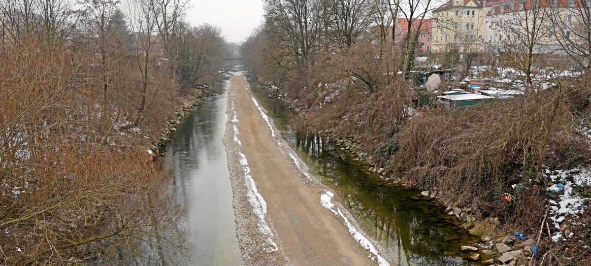 Was dieser Damm in der Wertach bezwecken soll