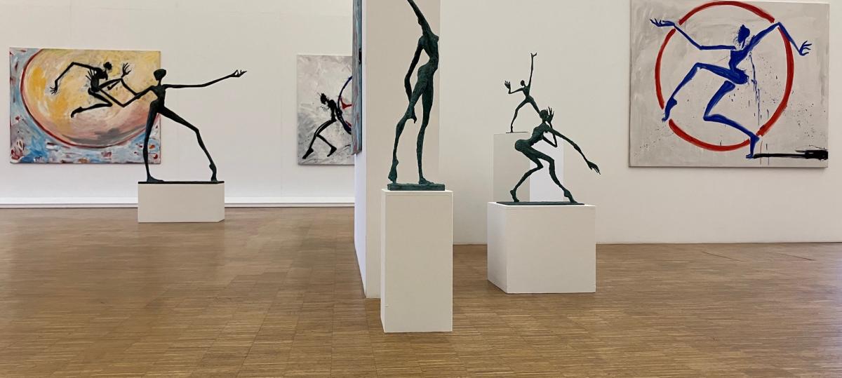 Der Tanz der gertenschlanken Frau: Helge Leiberg zeigt seine Kunst in der Galerie Noah