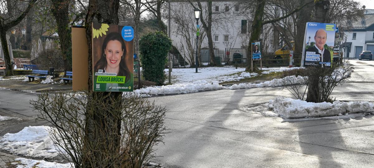 Wahlplakate in Schondorf: „Diese Frage kommt ein Jahr zu spät“