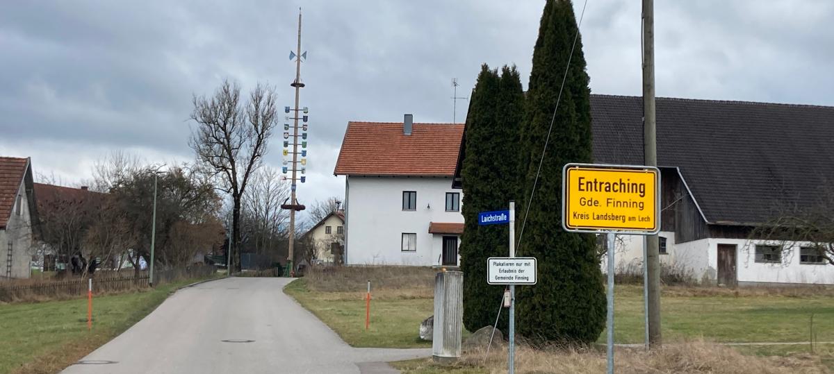 Kein Tempo 30 in Entraching, dafür aber teilweise in Unterfinning