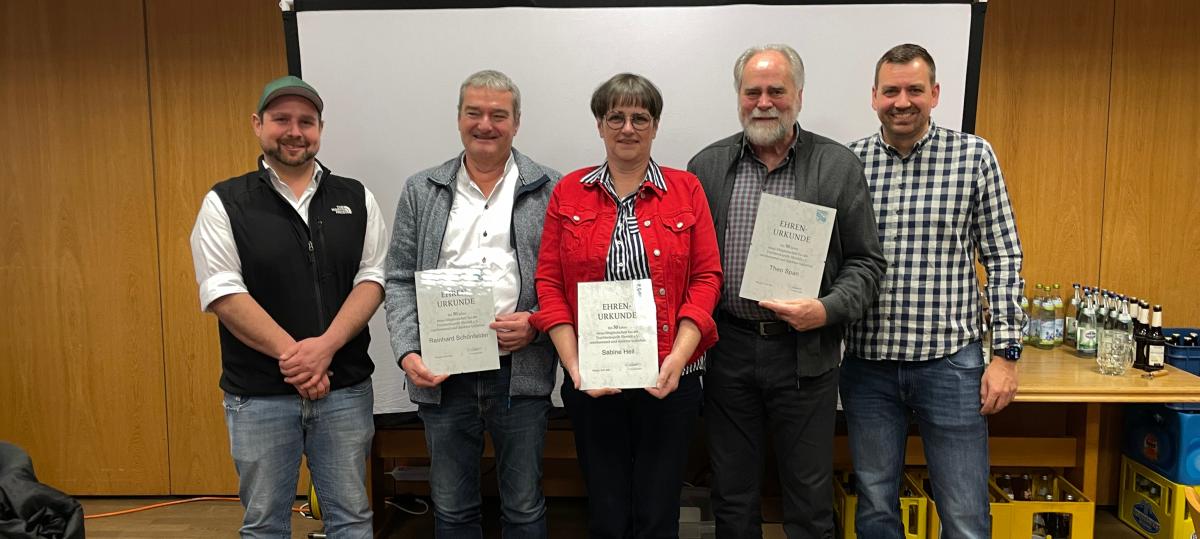 Ehrungen bei der Trachtenkapelle Illerzell