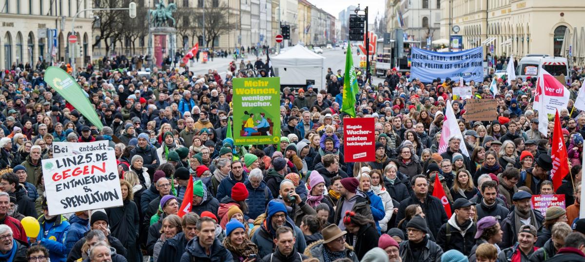 Mondpreise, Existenznot - Tausende bei Mieten-Demonstration