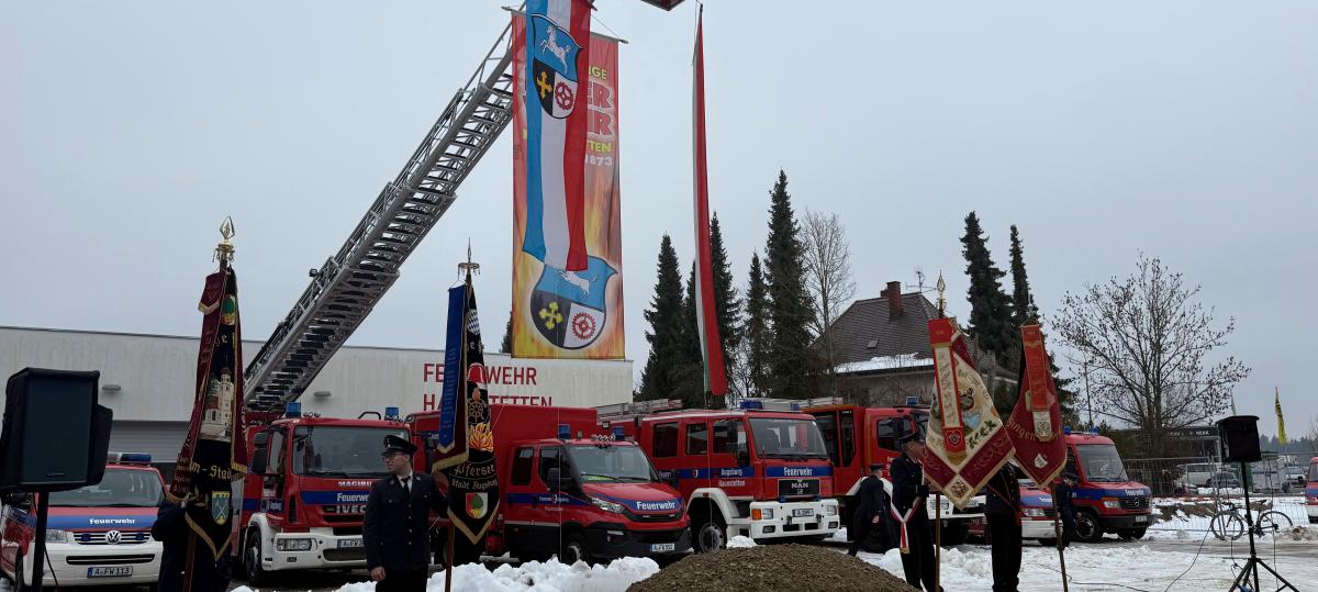 Erst Großeinsatz, dann Spatenstich: Haunstetter freuen sich über ein neues Gebäude für die Feuerwehr