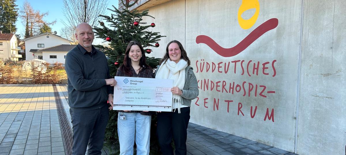 Hirschvogel-Azubis spenden 1111 Euro an das Kinderhospiz Bad Grönenbach