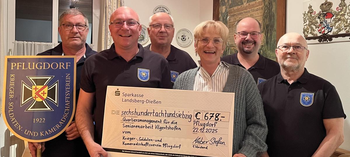 Eine Spende für die Seniorenarbeit in Vilgersthofen