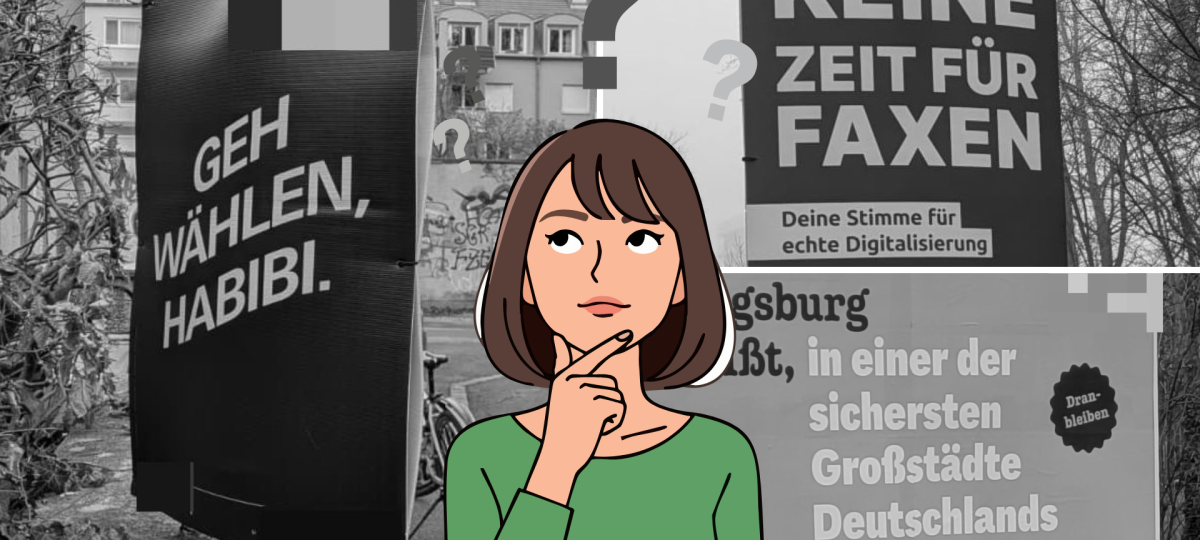Zu welcher Partei gehört welcher Slogan: Erkennen Sie die Wahlplakate?