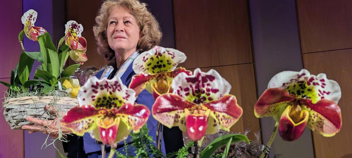 Jetzt gibt es eine Orchidee, die heißt wie die Neu-Ulmer Hochschul-Präsidentin