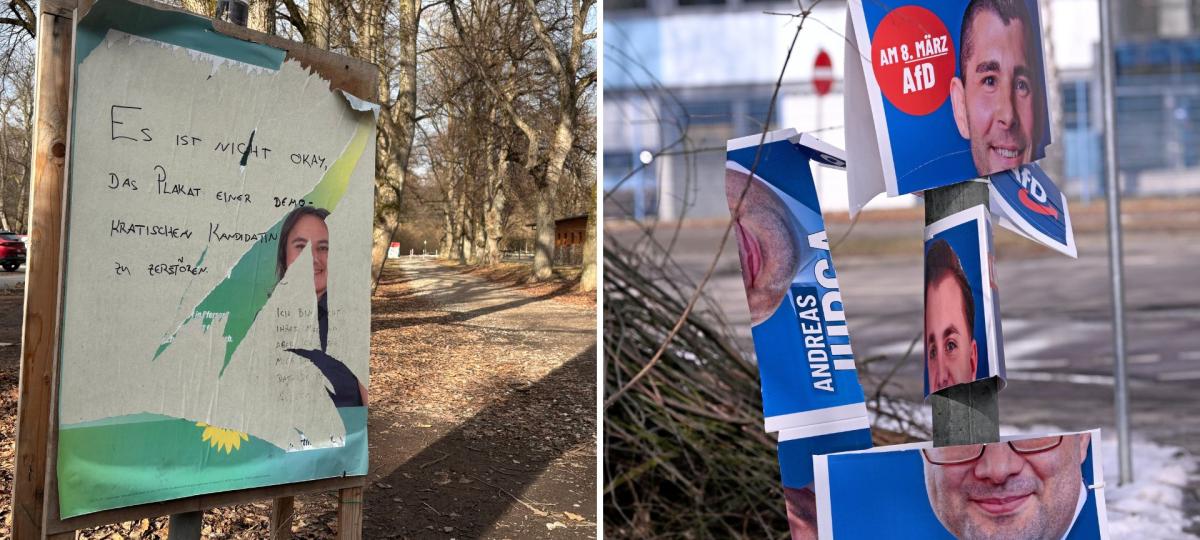 Beschädigte Plakate und Pöbeleien: Woher kommen die Aggressionen im Wahlkampf?