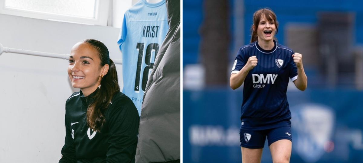 Hohe Ziele: Lilian Huber und Katharina Krist träumen von der Frauen-Bundesliga.