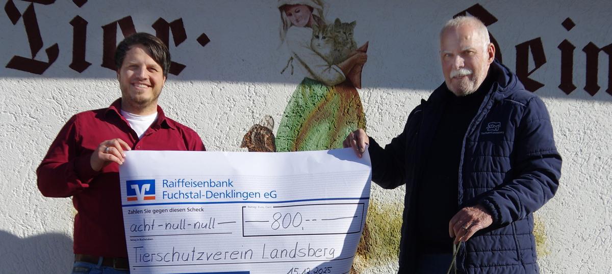 800 Euro für die Tiere