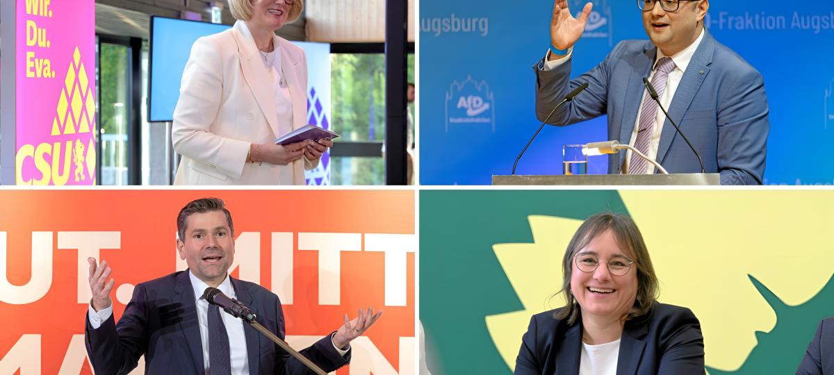 Live-Podium zur OB-Wahl in Augsburg: Verfolgen Sie die Diskussion im Livestream