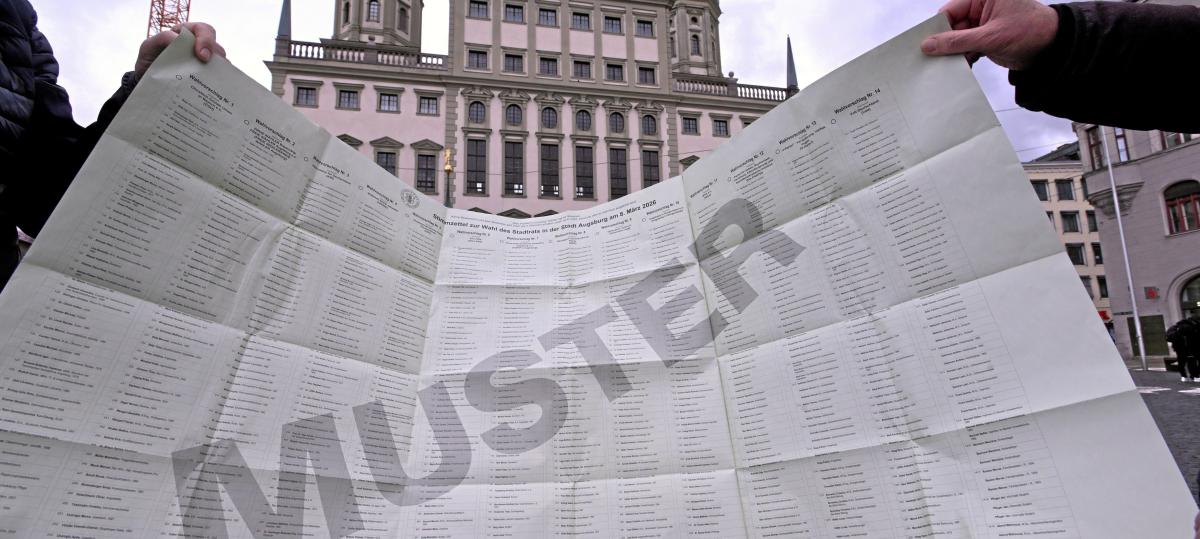 So füllen Sie den Stimmzettel bei der Kommunalwahl in Augsburg richtig aus