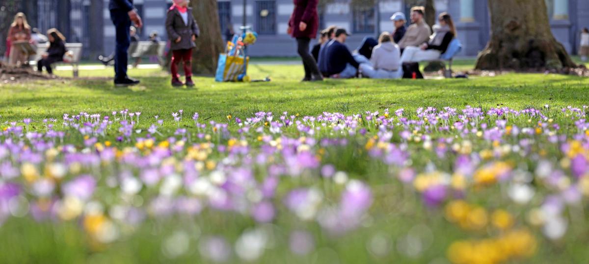 So genießen Augsburger das erste Frühlingswochenende des Jahres