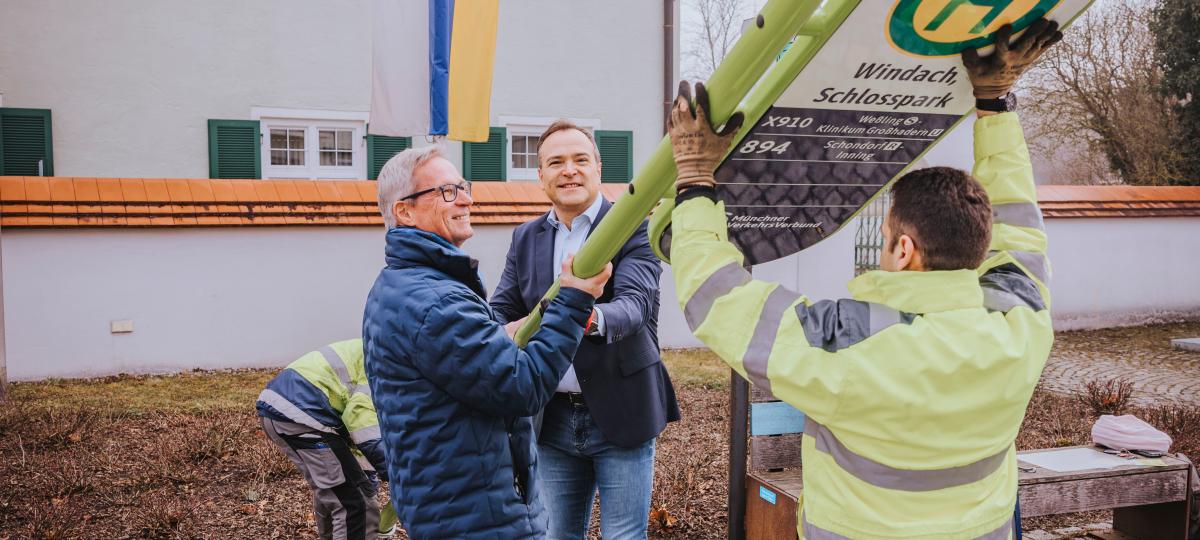 MVV-Haltestellen im Landkreis Landsberg mit neuem Design