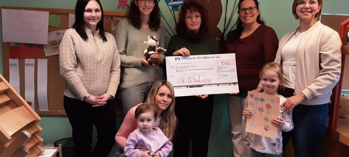 Kindergarten Kunterbunt spendet dem Kinderhospiz