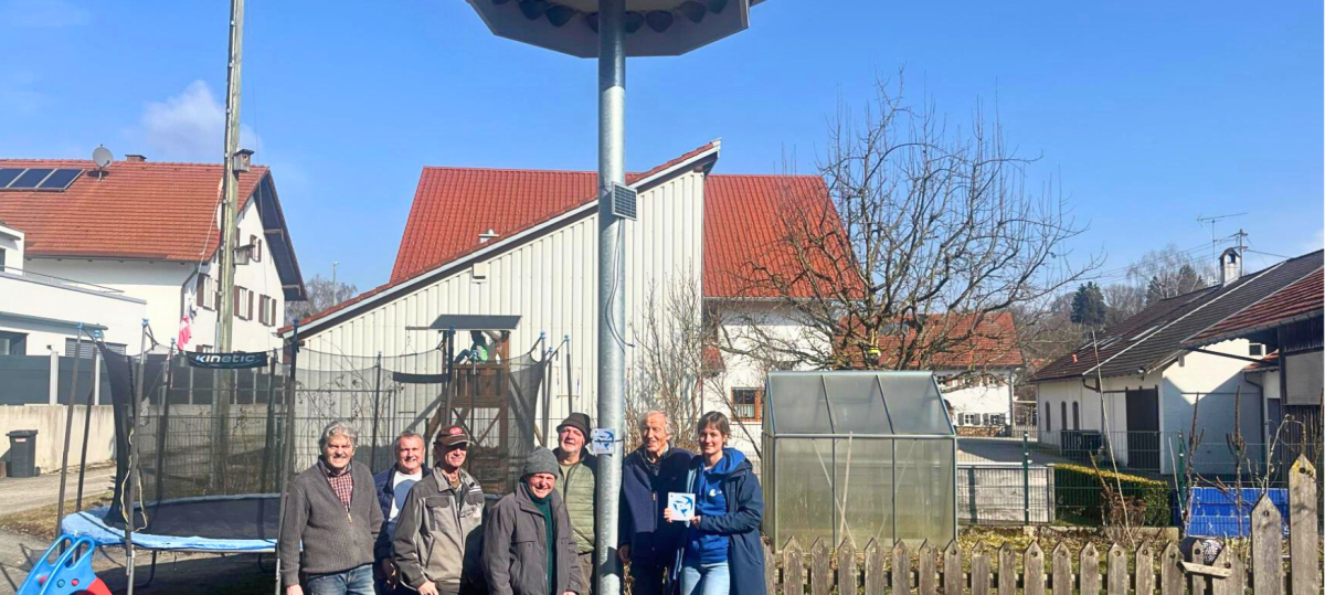 In Unterfinning gibt es einen Turm für Mehlschwalben