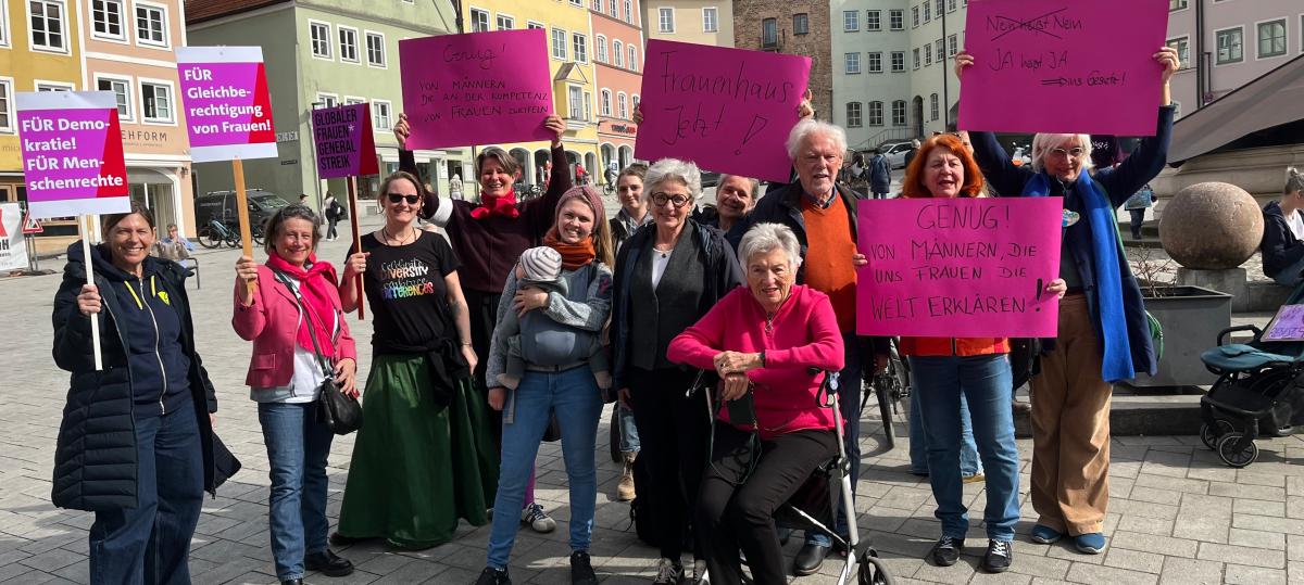 Frauen-Protest in Landsberg: „Wir haben genug!“