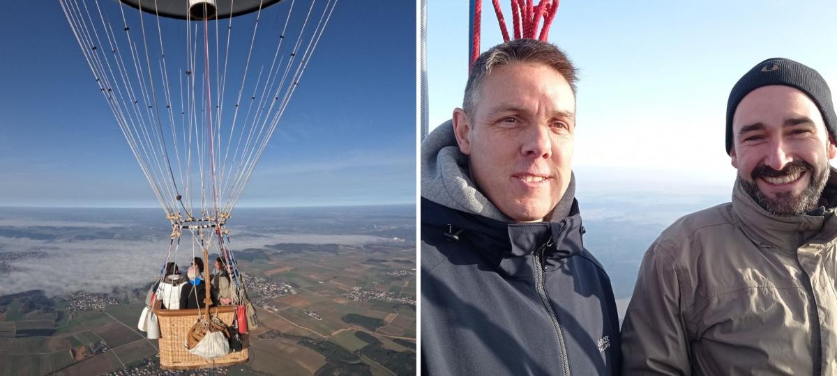 „Ein Logenplatz am Himmel“: Zwei Augsburger Ballonfahrer und eine große Herausforderung