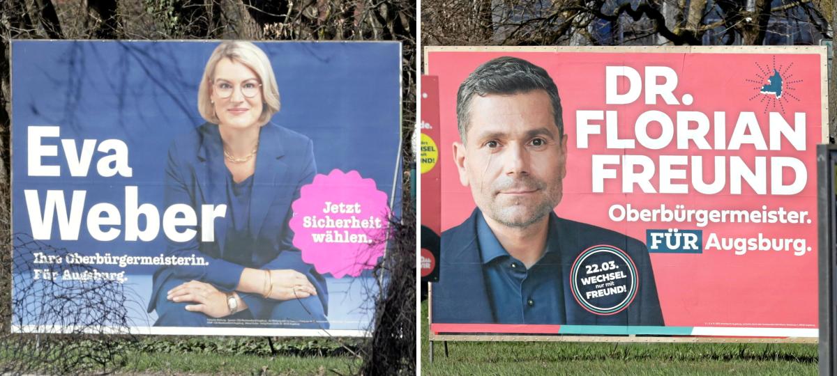 Weber oder Freund? Im Duell um das OB-Amt in Augsburg könnte es sehr eng werden