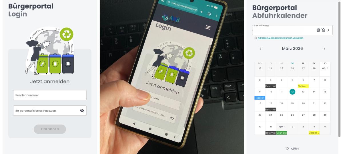 Abfall-App und Kundenportal des AWB sind jetzt online