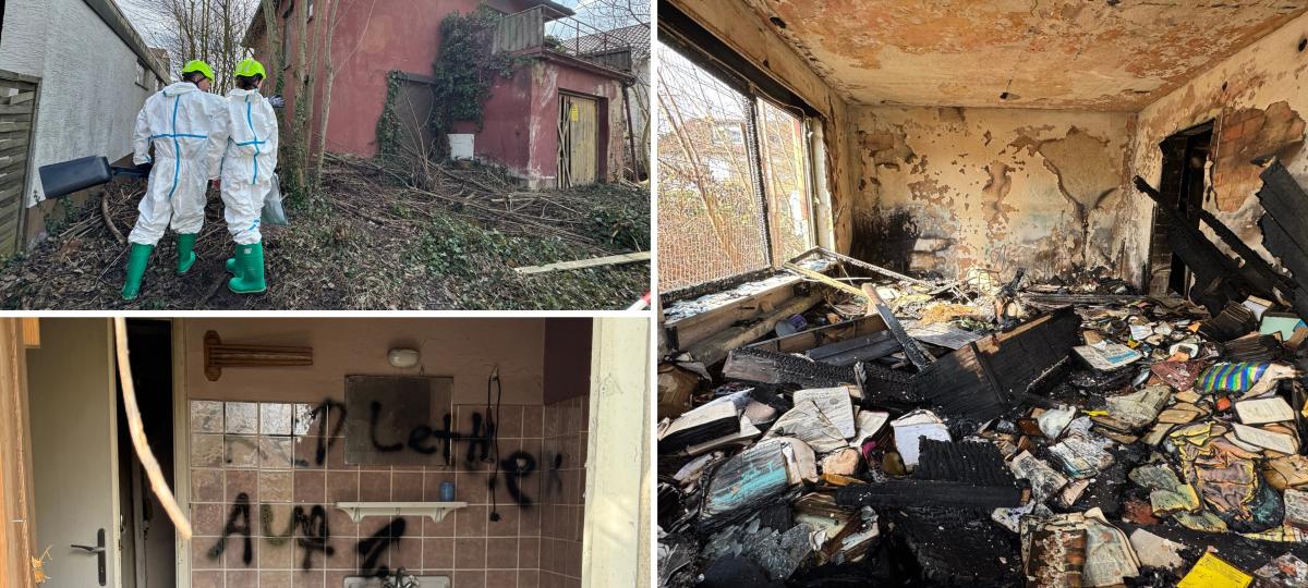 Polizei auf Spurensuche im „Hexenhaus“: Verdacht der Brandstiftung erhärtet sich