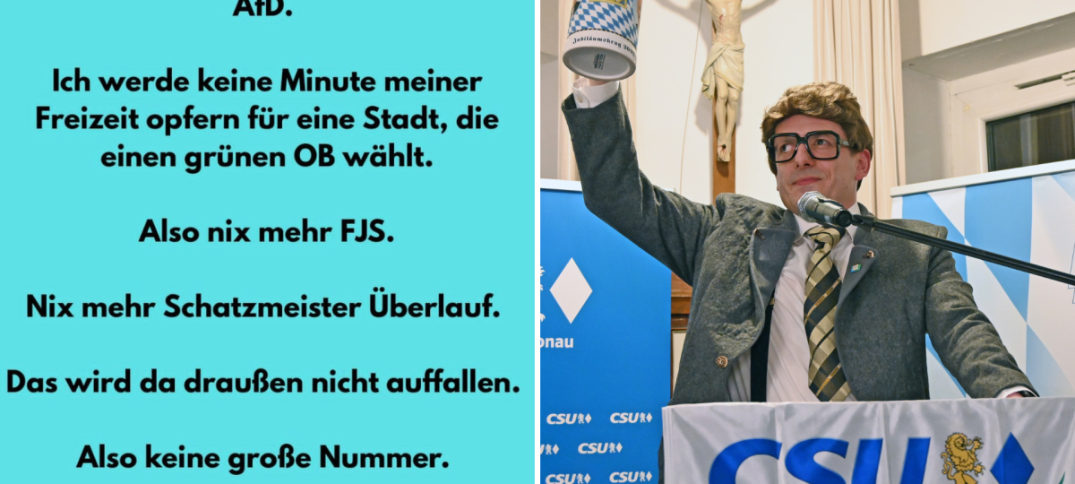 „Grüne sind gefährlicher als die AfD“: Neuburger CSU-Vertreter sorgt mit Insta-Post für Wirbel