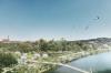Der graue Schwabenhallenparkplatz wird zum grünen Donaupark.