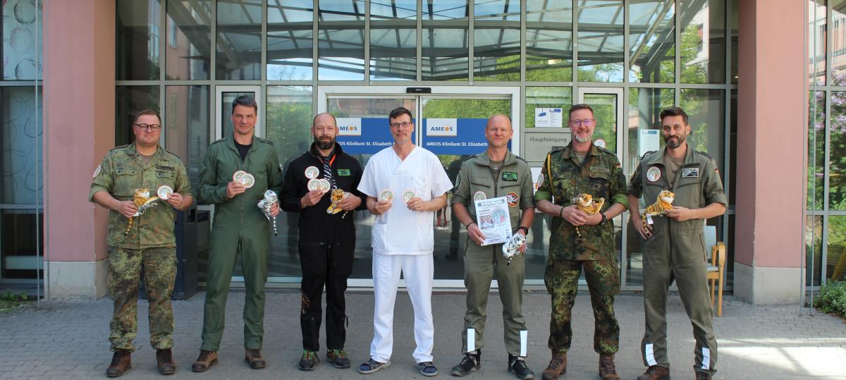 Spendenaktion der Luftwaffe für bessere Versorgung kranker Kinder