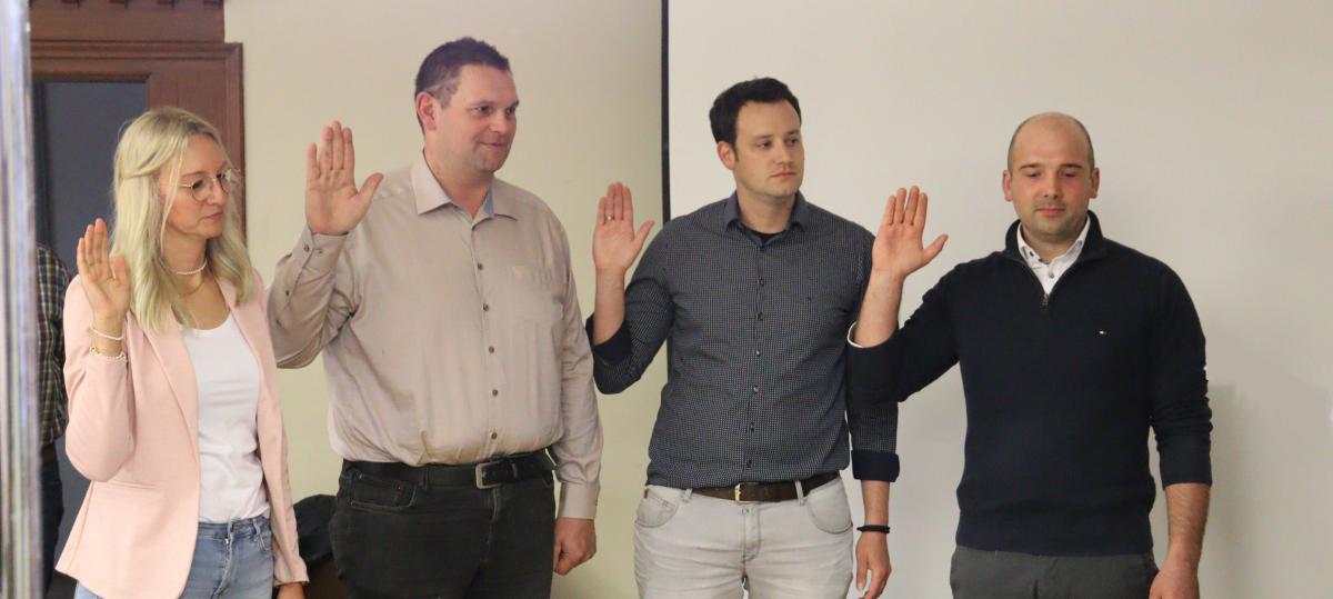 Der neue Auber Stadtrat konstituiert sich: Künftig gibt es wieder drei Bürgermeister in Aub
