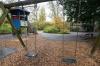 Der Spielplatz am Justizzentrum in Würzburg kann umgestaltet werden: Neue Spielgeräte und ein Bereich für Sportspiele sind geplant. 