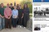 Stellvertretend für das ganze Projektteam präsentierten Elena Derck, Emily Derck, Bernhard Geißler, Lena Schmid und Michael Teske zusammen mit ihrem Projektbegleiter Boris Niclas-Tölle (hinten) und der Historikerin Sarah Lorenz (rechts) die neue App.