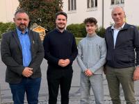 Michael Eder, Philipp Landherr, Noah Münzner und Reinhard Gürtner (von links).
