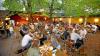 Der Biergarten "Drei Königinnen" in der Jakober Vorstadt.