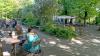 Der Biergarten Luginsland direkt an der Augsburger Stadtmauer.