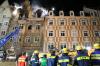 Brand eines historischen Hauses in der Karolinenstraße: Auch hier war das THW im Einsatz.