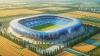 Zwischen Feldern liegt das Stadion des FC Emersacker.