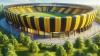 Zwischen Bäumen liegt idyllisch das Stadion des Hainhofener SV.