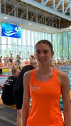 Sophia Marx vom VfL Kaufering startete erstmals bei der süddeutschen Meisterschaft.