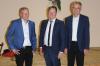 Verabschiedung in Wolferstadt: (von links) Klaus-Peter Aurnhammer, Philipp Schlapak und Markus Deffner.