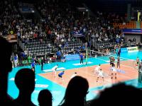 Von 2021 bis 2023 war der VfB Friedrichshafen für Weltklasse-Volleyball in der Ratiopharm-Arena zuständig. Am Samstag wird dort erstmals ein Länderspiel ausgetragen.