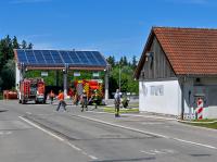 Die Feuerwehr rückte am Donnerstagnachmittag zu einem Brand im Abfallwirtschaftszentrum Hofstetten aus.