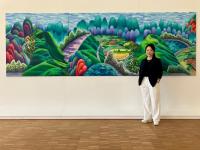 Bäche, Schäfchenwolken und Berge: Die südkoreanische Künstlerin Seo präsentiert ihre Ausstellung in der Augsburger Galerie Noah.
