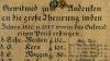 Inflation ist aktueller denn je, ist aber kein neues Phänomen. Das zeigt unter anderem diese Teuerungstafel aus dem Jahr 1817 aus Friedberg.