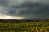 Dunkler Himmel über Bayern: Der Samstag bringt Gewitter.