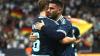 Deniz Undav (r) nach seinem Kopfballtor beim Jubel mit Flankengeber Joshua Kimmich.
