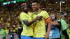 Vinícius Júnior (l.) brachte die Seleção bereits in der 2. Minute in Führung.