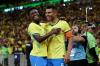 Vinícius Júnior (l.) brachte die Seleção bereits in der 2. Minute in Führung.