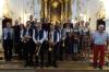 Blechbläserklänge, Saitentöne, Frauen- und Männerstimmen huldigten musikalisch der Patronin, der Schutzfrau Bayerns und boten ein stimmungsvolles Konzert im Baringer Münster. Rechts am Bildrand Organisator Karl Speth.